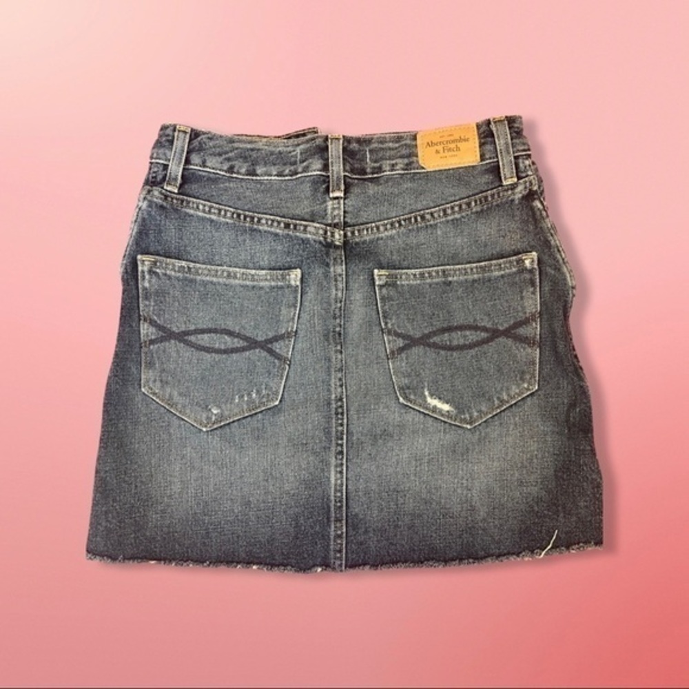 Abercrombie High Rise Denim Skirt